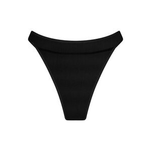 Tan-through Antigua Black High-Cut Bikini Bottom